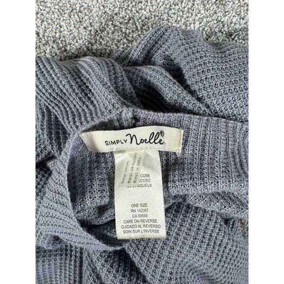 Simply Noelle Knit Poncho Sweater Womens One Size Minimalist Lagenlook Oversize - Picture 4 of 10